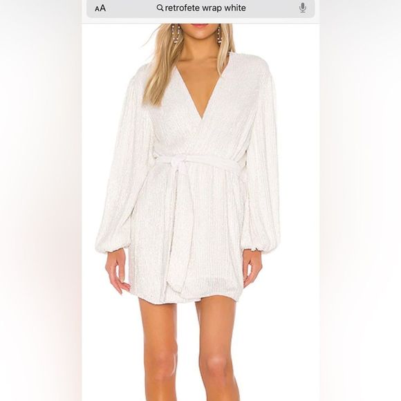 Gabrielle Robe in moonglow white - Retrofete - Picture 3 of 7